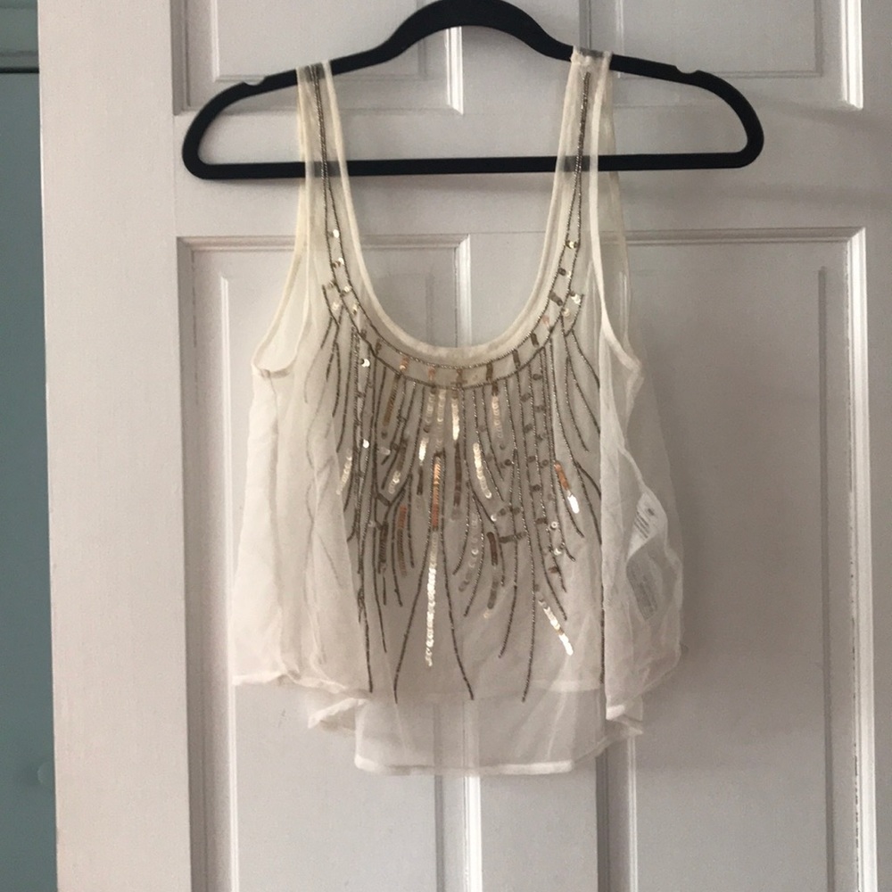 Hollister brand mesh tank top